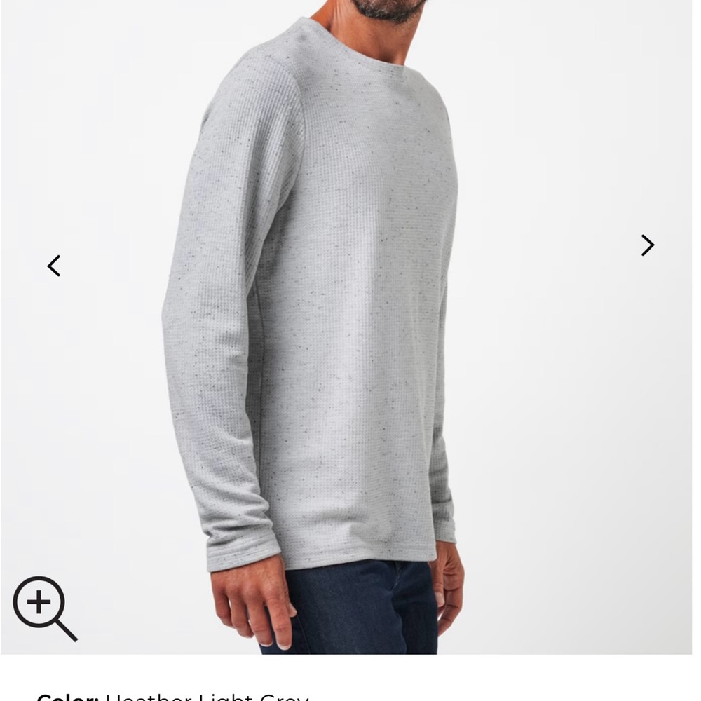 Travis Mathew cloud waffle crew top